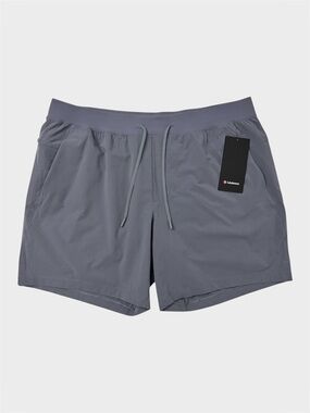 Lululemon Zeroed In Short 5" Linerless Solar Grey, Size XXL NWT